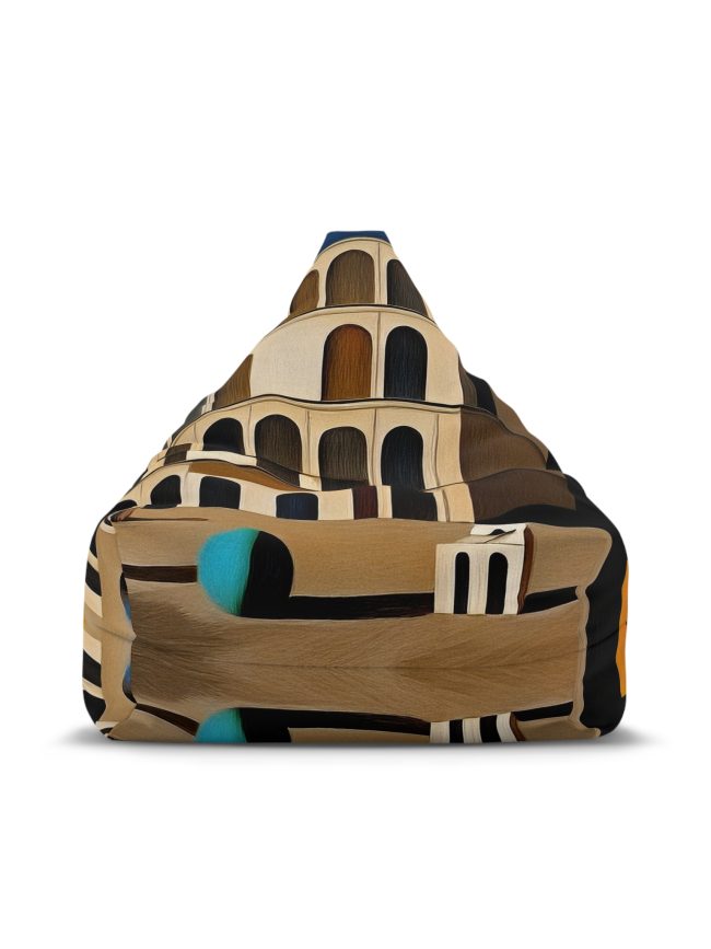 Surreal City Modern Art Print Bean Bag Chair Cover