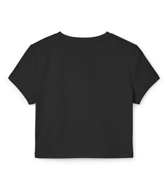 Chic Women's Baby Tee with Modern Circle Design, Casual Wear, Summer Top, Trendy Fashion, Gift for Her, Everyday Style - Image 2