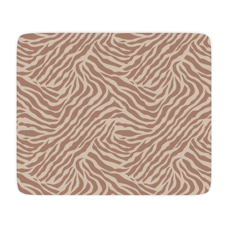 Cozy Tan Sherpa Pet Blanket | Soft Animal Print Throw, Perfect for Home Decor, Gifts, Snuggling, Winter Warmth, Jungle Theme