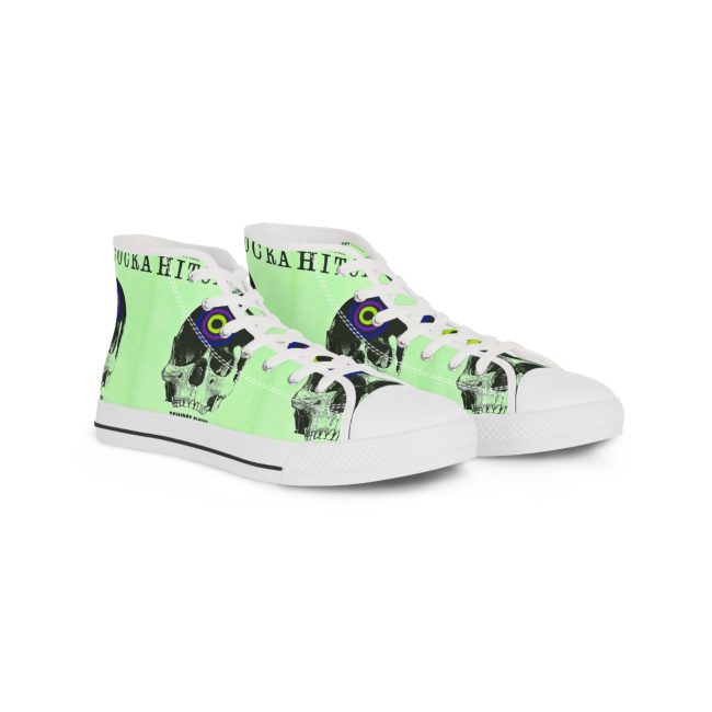 Stylish High Top Sneakers for Men – Edgy Streetwear, Unique Gift for Him, Trendy Footwear, Cool Casual Style