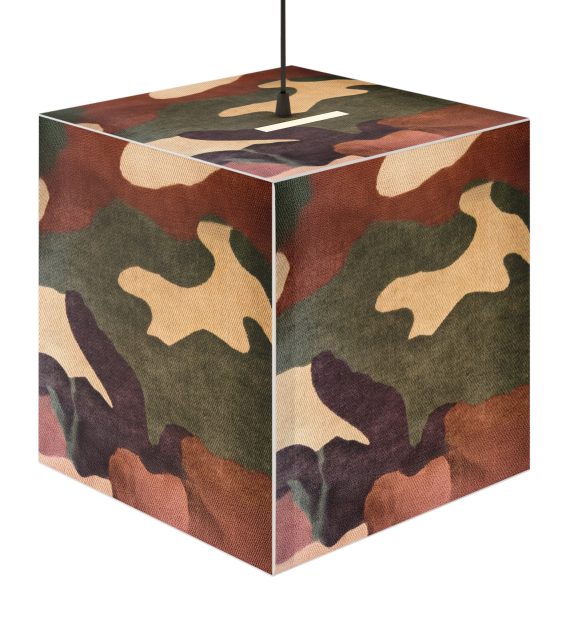 Camouflage Light Cube Lamp - Unique Pendant Lighting for Home Decor, Masculine Room Decor, Modern Lighting, Bedroom Light, Gift for Him - Image 5