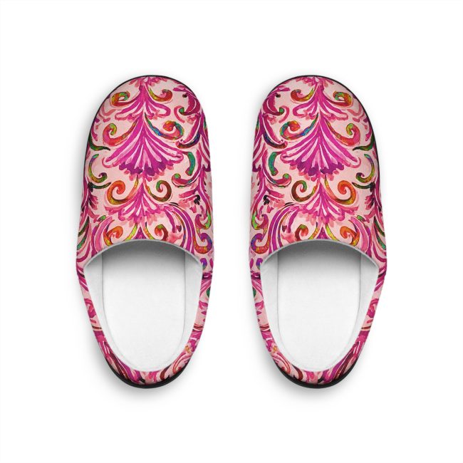 Cozy Floral Women's Indoor Slippers - Stylish Comfort for Home