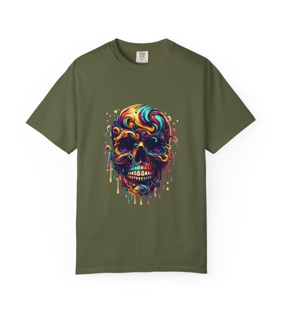 Vibrant Skull Graphic T Shirt Colorful Unisex Tee - Image 17