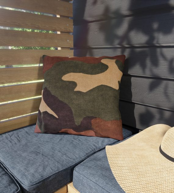 Outdoor Pillows Dark Green Brown Camouflage - Image 3