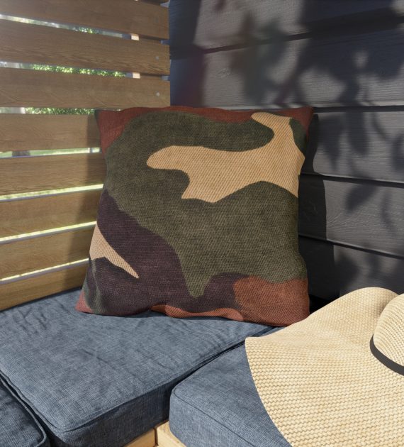 Outdoor Pillows Dark Green Brown Camouflage - Image 11