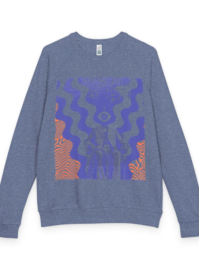 Peach Violet Vibrant Graphic Sweatshirt