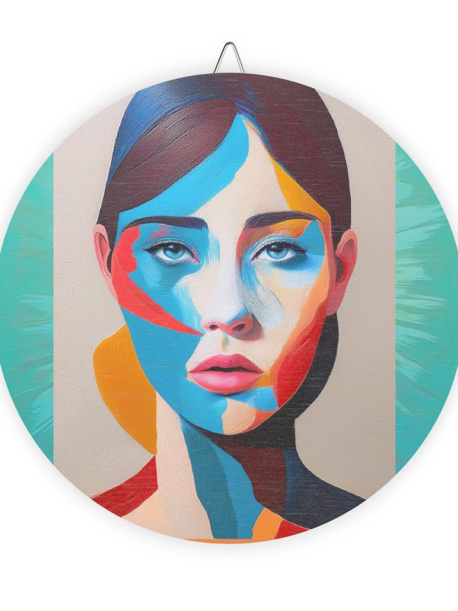 Wood Signs Pop Art Portrait Print