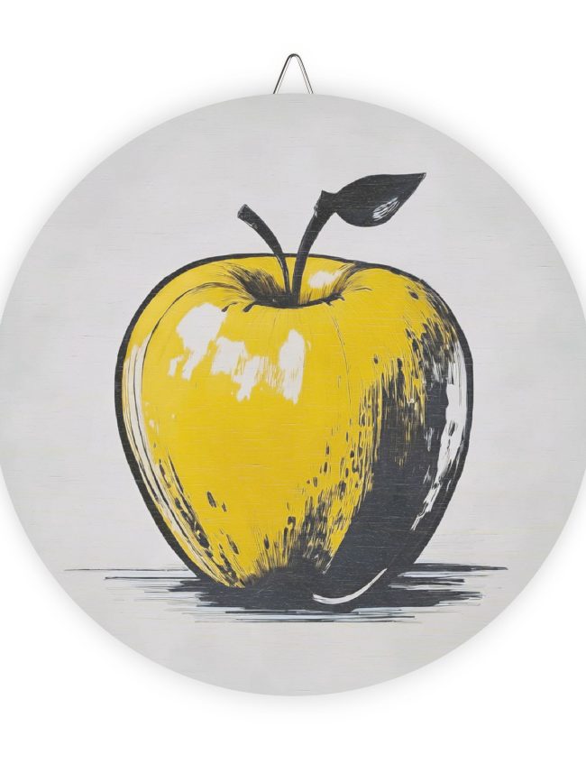 Wood Signs Hello Apple Pop Art Print