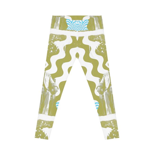 Chic Abstract Women's Leggings - Stylish Workout Pants for Yoga, Casual Wear, Festivals, and Daily Comfort
