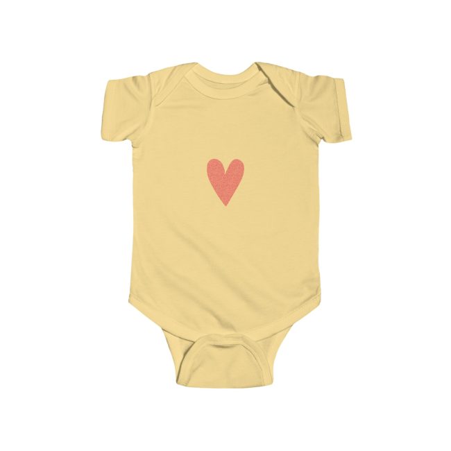 Adorable Heart Print Infant Bodysuit, Baby Shower Gift, Cute Baby Outfit, Newborn Clothing, Valentine's Day Babywear