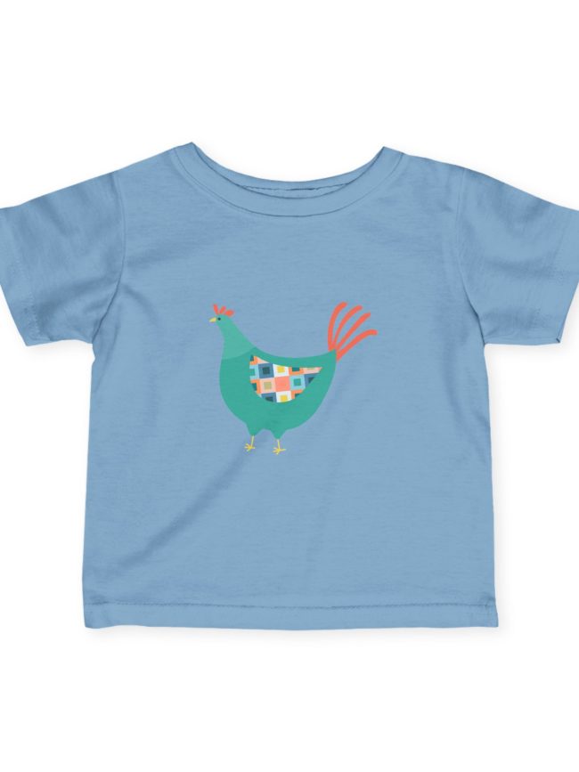 Cute Chicken Infant Tee, Baby Clothes, Toddler Shirt, Gift for New Parents, Spring Outfit, Playful Babywear