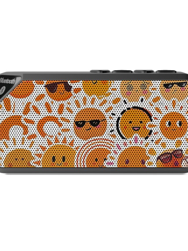 Orange Suns Printed Jabba Bluetooth Speaker