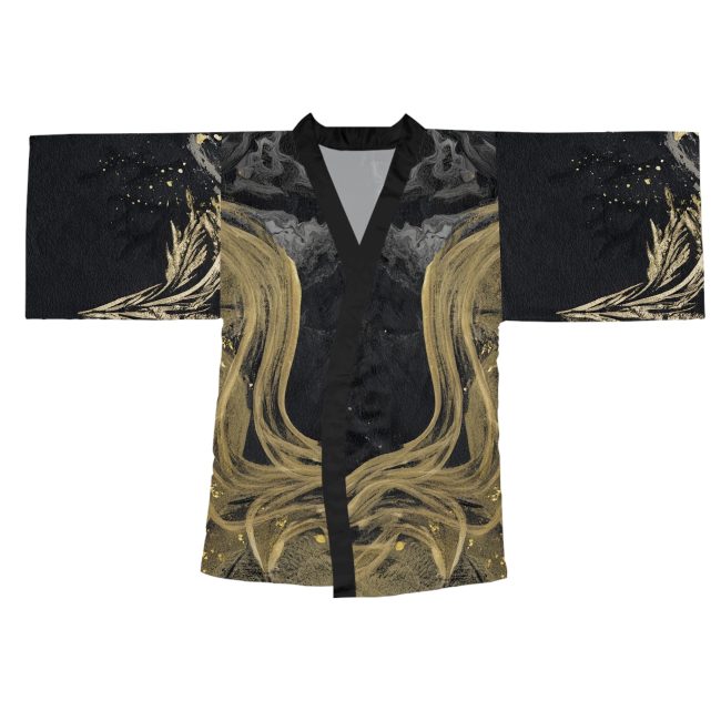 Stylish Long Sleeve Kimono Robe | Relaxation Wear, Loungewear, Unique Gift, Home Spa, Fashion Statement