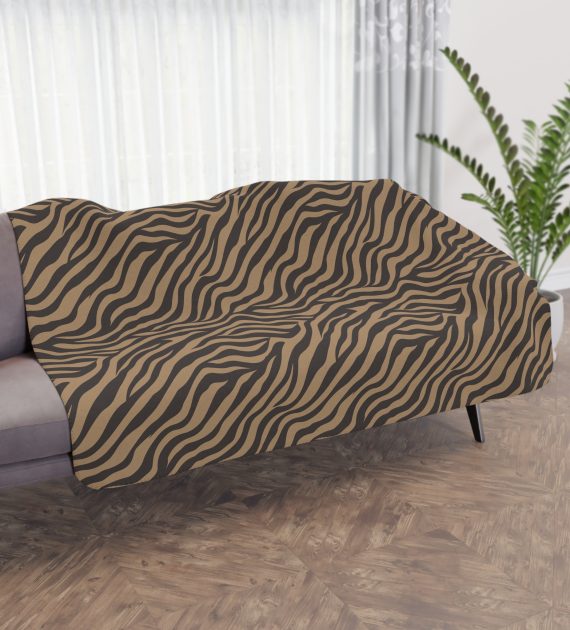 Cozy Tan Sherpa Pet Blanket, Warm Sherpa Throw, Soft Animal Print Blanket, Perfect for Winter, Home Decor, Gift for Her - Image 8
