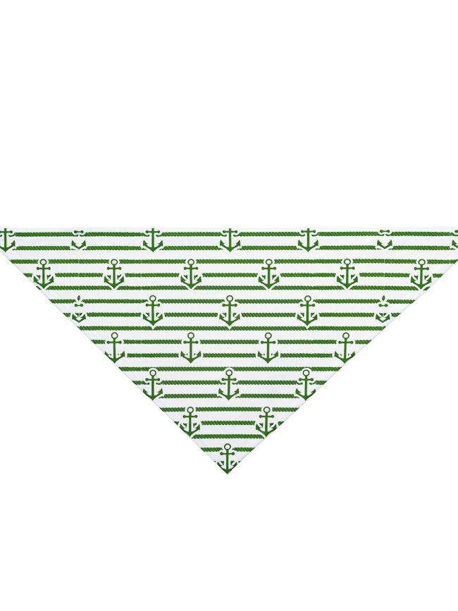 Pet Bandana Olive Marine Pattern