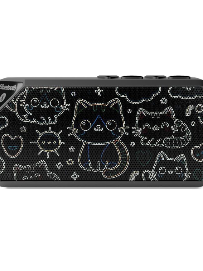 Black Cat Kawaii Style Jabba Bluetooth Speaker