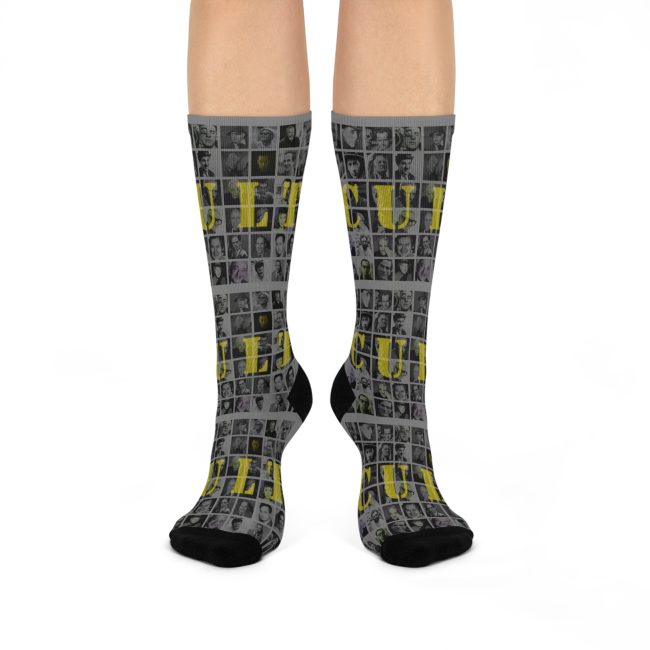 Cushioned Crew Socks with Unique Photo Collage Design, Cozy Sock Gift for Friends, Stylish Fashion Accessories, Everyday Wear Socks, [...]