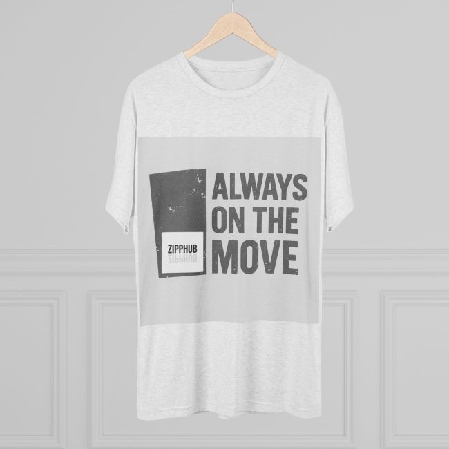 Always on the Move Unisex Crew Tee, Motivational T-Shirt, Casual Wear, Gift for Travelers, Graphic Tee for Active Lifestyle