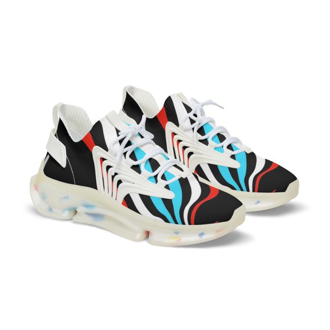 Trendy Men's Mesh Sneakers with Bold Pattern, Athletic Footwear, Stylish Sneakers, Casual Sneakers, Unique Sneakers for Everyday Wear