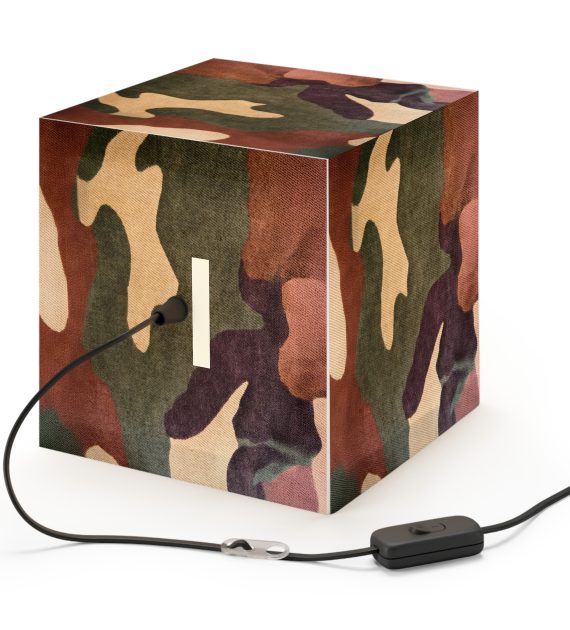 Camouflage Light Cube Lamp - Unique Pendant Lighting for Home Decor, Masculine Room Decor, Modern Lighting, Bedroom Light, Gift for Him - Image 4