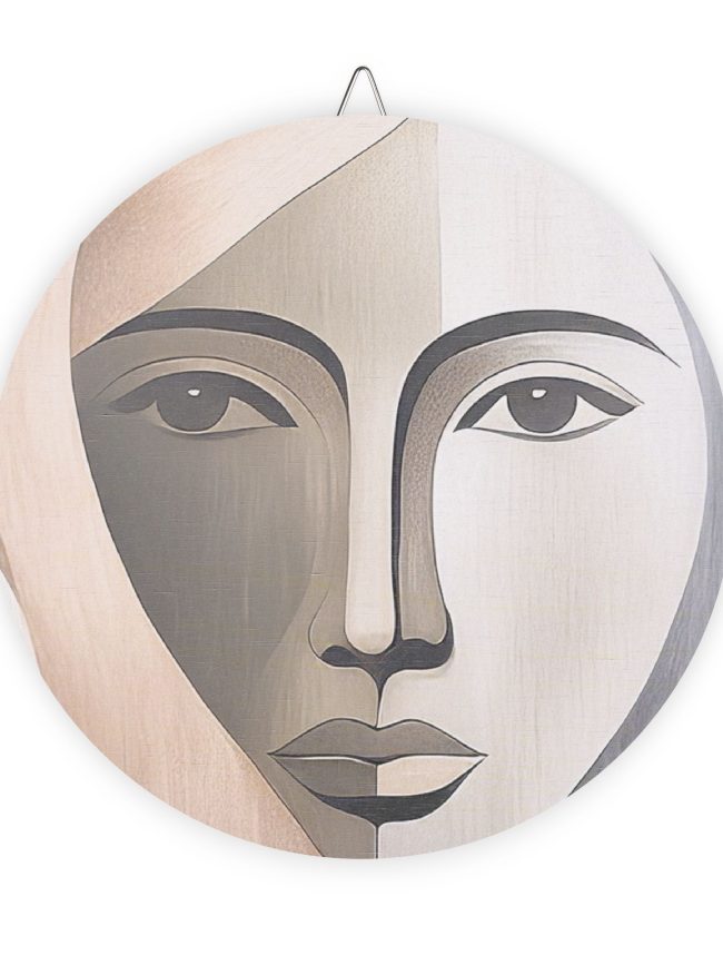 Wood Signs Contemporary Portrait Print