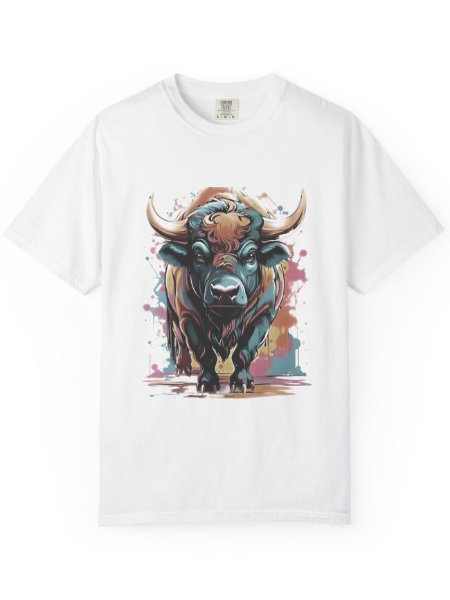 Unisex T Shirt Bull Pop Art Print