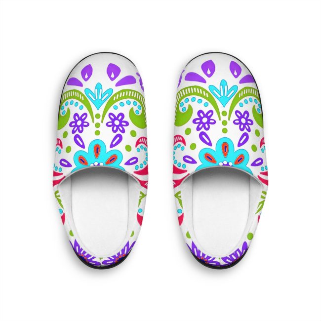 Colorful Floral Women's Indoor Slippers - Cozy Home Footwear