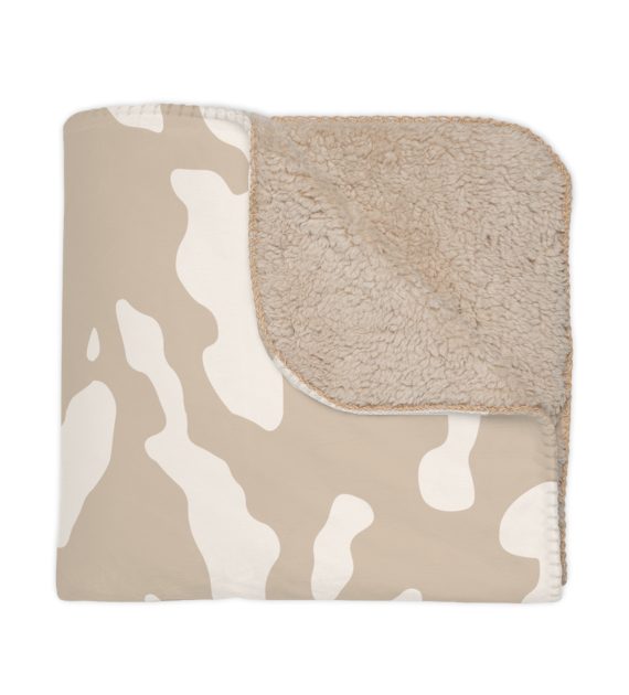 Cozy Tan Sherpa Pet Blanket for Warmth & Style, Perfect for Home Décor, Gift for Her, Movie Nights, Winter Christmas - Image 3