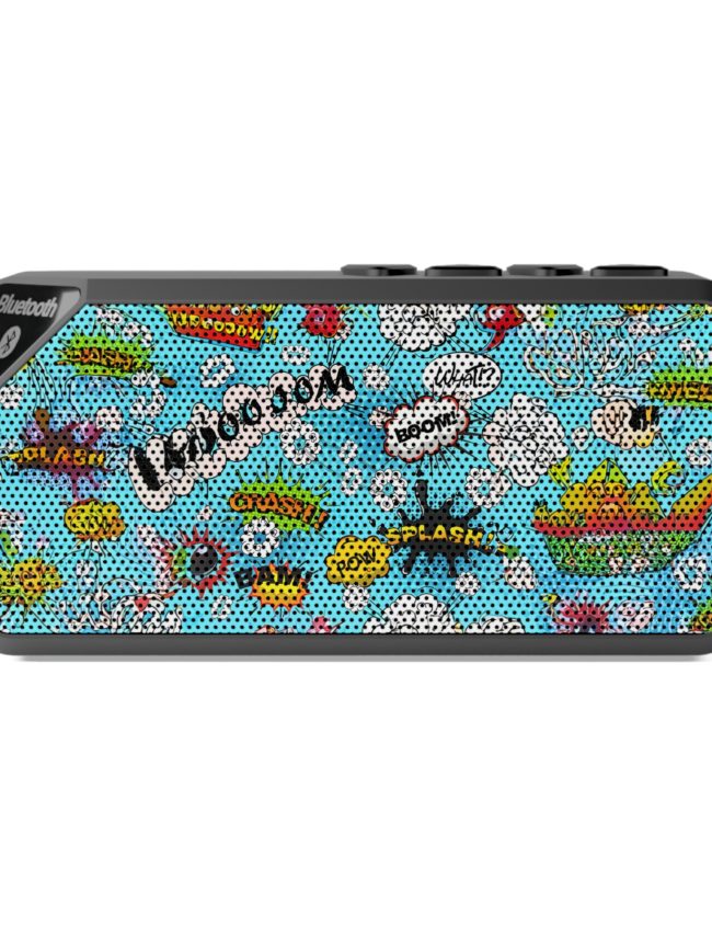 Turquoise Comics Bluetooth Speaker