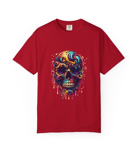 Vibrant Skull Graphic T Shirt Colorful Unisex Tee - Image 53