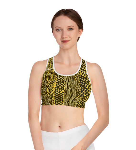 Bold Print Sports Bra, Animal Print Fitness Top, Workout Gear, Stylish Activewear, Yoga Bra, Unique Exercise Apparel - Image 7
