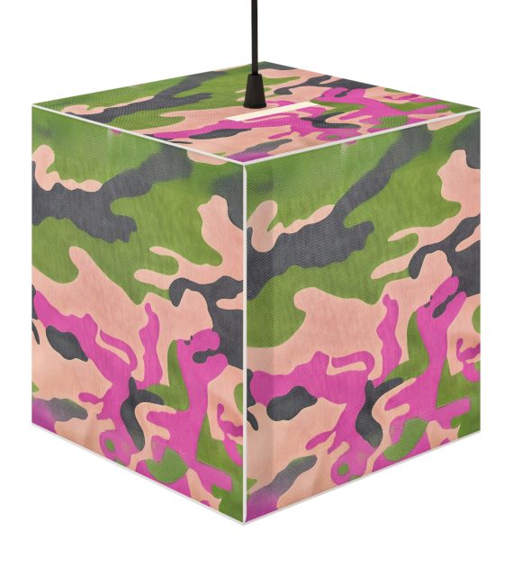 Camouflage Light Cube Lamp, Modern Home Decor, Kids Room Lighting, Unique Gift, Colorful Pendant Lamp - Image 2