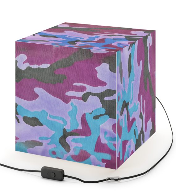 Colorful Camo Light Cube Lamp - Unique Home Decor, Modern Lighting, Gift for Teens, Bedroom Aesthetics, Cool Office Light - Image 8