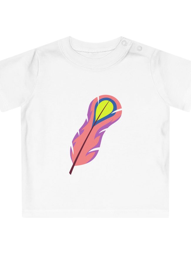 Peach Lemon Feather Baby T-Shirt