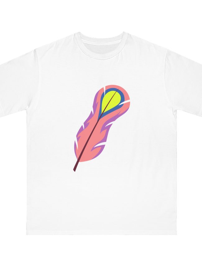 Peach Lemon Feather Organic Unisex Classic T-Shirt