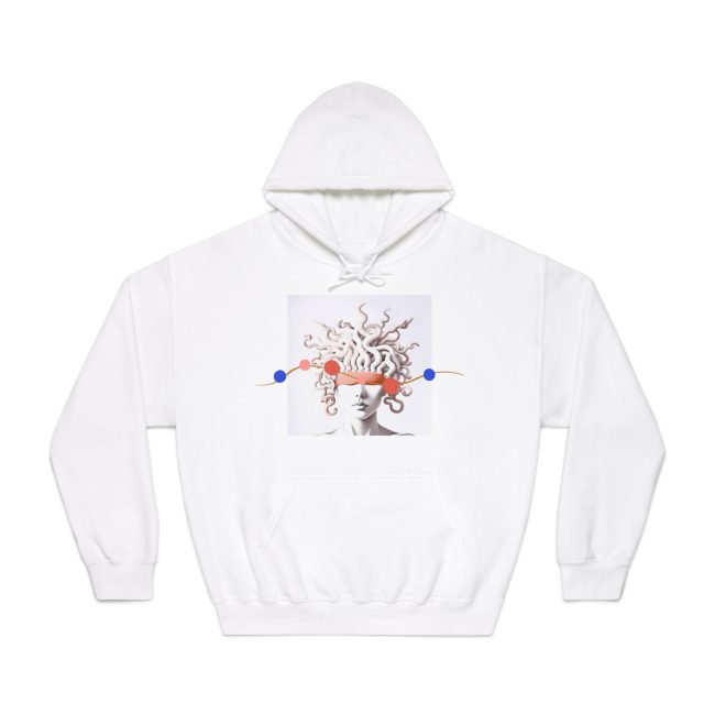 Medusa Graphic Hoodie, Unisex Sweatshirt for Halloween, Unique Gift, Cozy Fashion, Trendy Artwear, Casual Layering