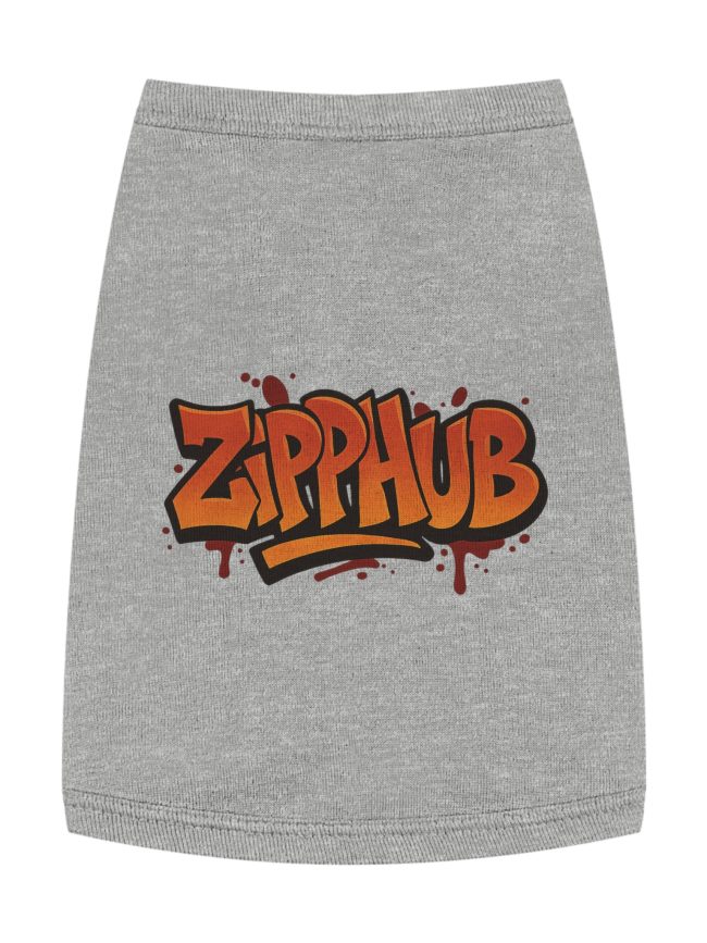 Pet Tank Top Orange Zipphub Print