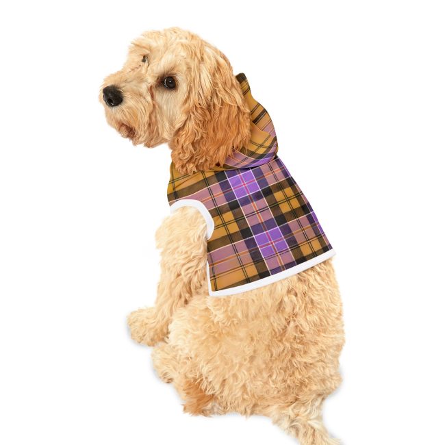 Cozy Plaid Pet Hoodie for Fashionable Dogs and Cats