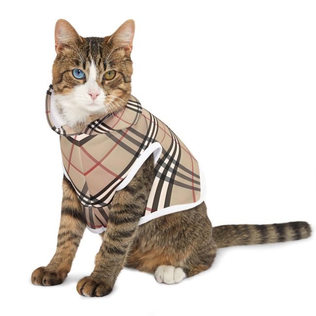 Stylish Plaid Pet Hoodie - Fashionable Dog Sweater for All Occasions