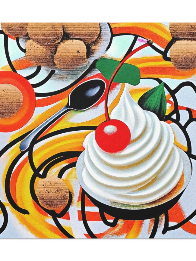 Do Not Touch My Cupcake Modern Art Matte Canvas