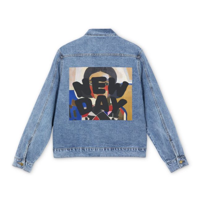 Stylish Unisex Denim Jacket with Artistic Design - Casual Wear, Street Style, Gift for Him and Her, Layering Piece, Everyday Fashion