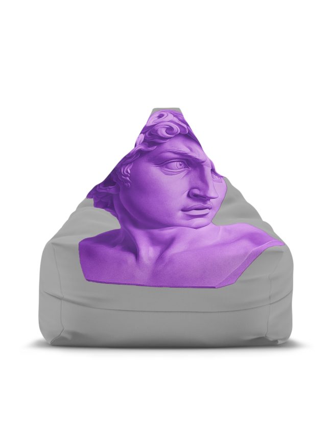Bean Bag Chair Cover Gray Violette David
