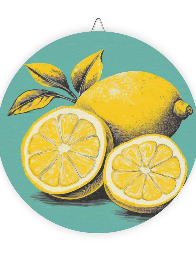 Wood Signs Lemons Pop Art Print