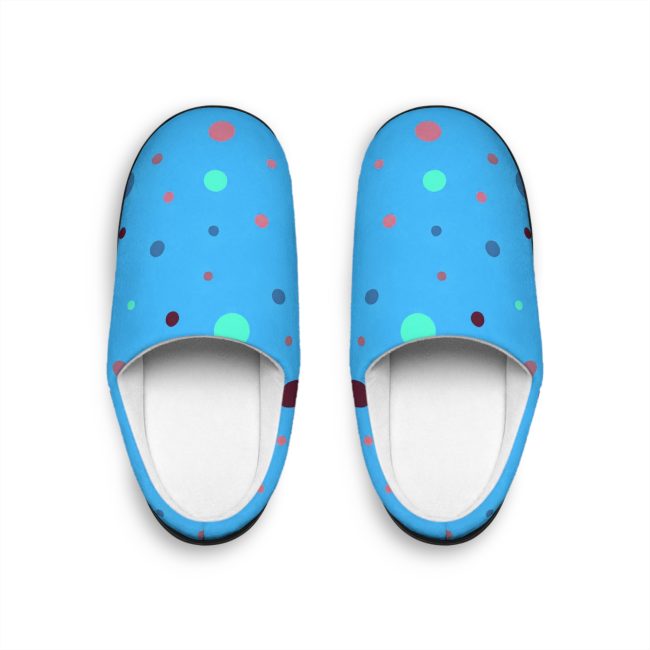 Cozy Women's Indoor Slippers with Colorful Dot Design