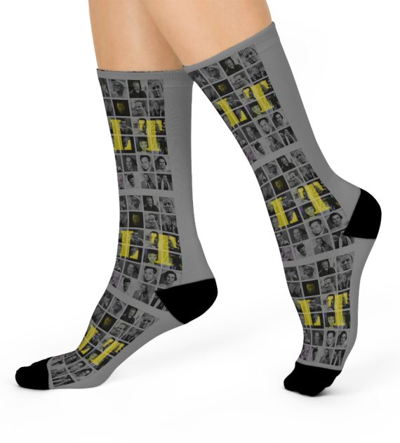 Cushioned Crew Socks with Unique Photo Collage Design, Cozy Sock Gift for Friends, Stylish Fashion Accessories, Everyday Wear Socks, [...] - Image 2