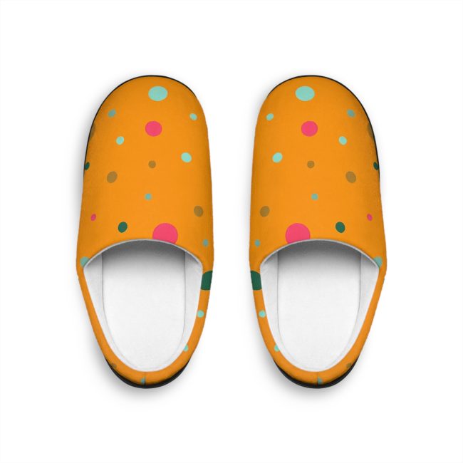 Colorful Dot Women's Indoor Slippers – Cozy & Fun House Shoes