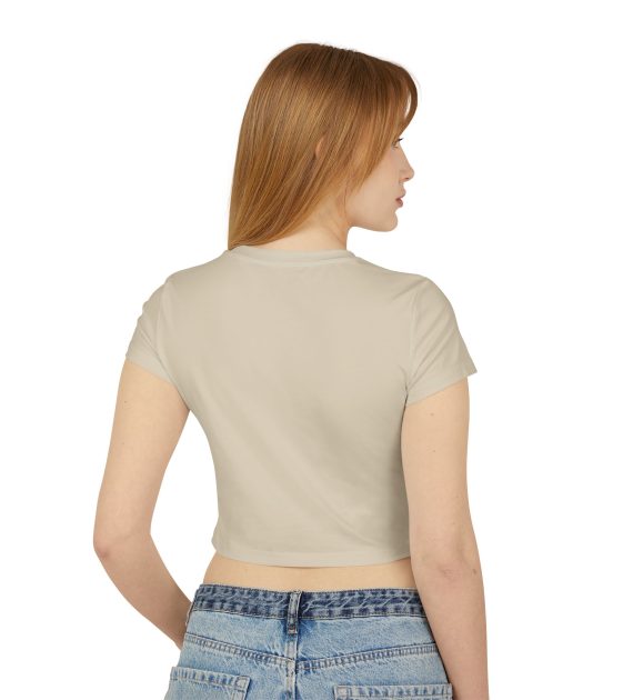 Chic Women's Baby Tee with Modern Circle Design, Casual Wear, Summer Top, Trendy Fashion, Gift for Her, Everyday Style - Image 14