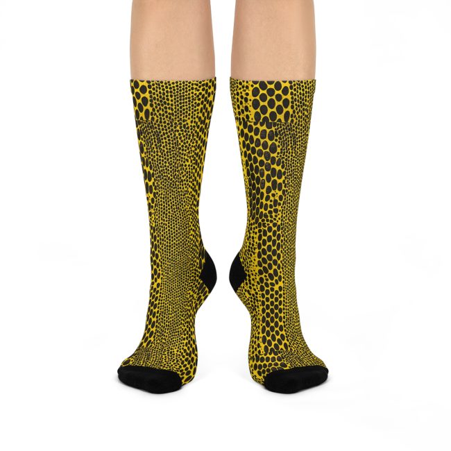 Bold Patterned Cushioned Crew Socks - Fun, Cozy Gift for Fashion Lovers, Casual Wear, Daily Comfort, Sock Gift Sets, Statement Socks, [...]