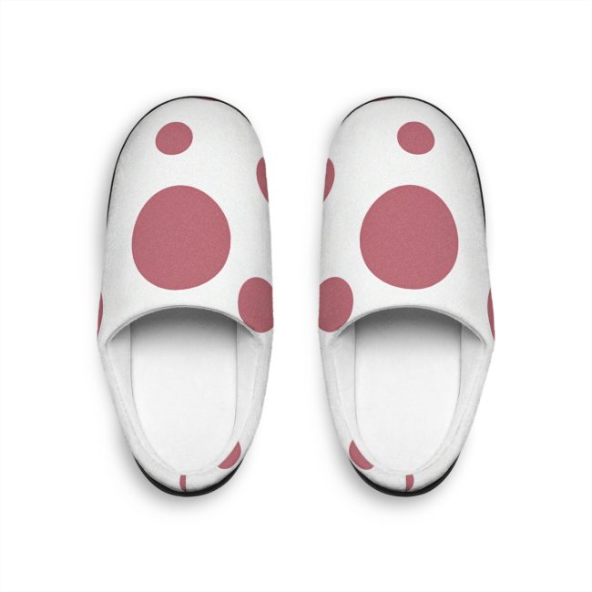 Cozy Polka Dot Women's Indoor Slippers – Soft Comfort for Home