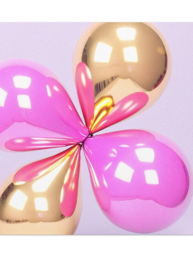Clover Ballon Contemporary Art Matte Canvas